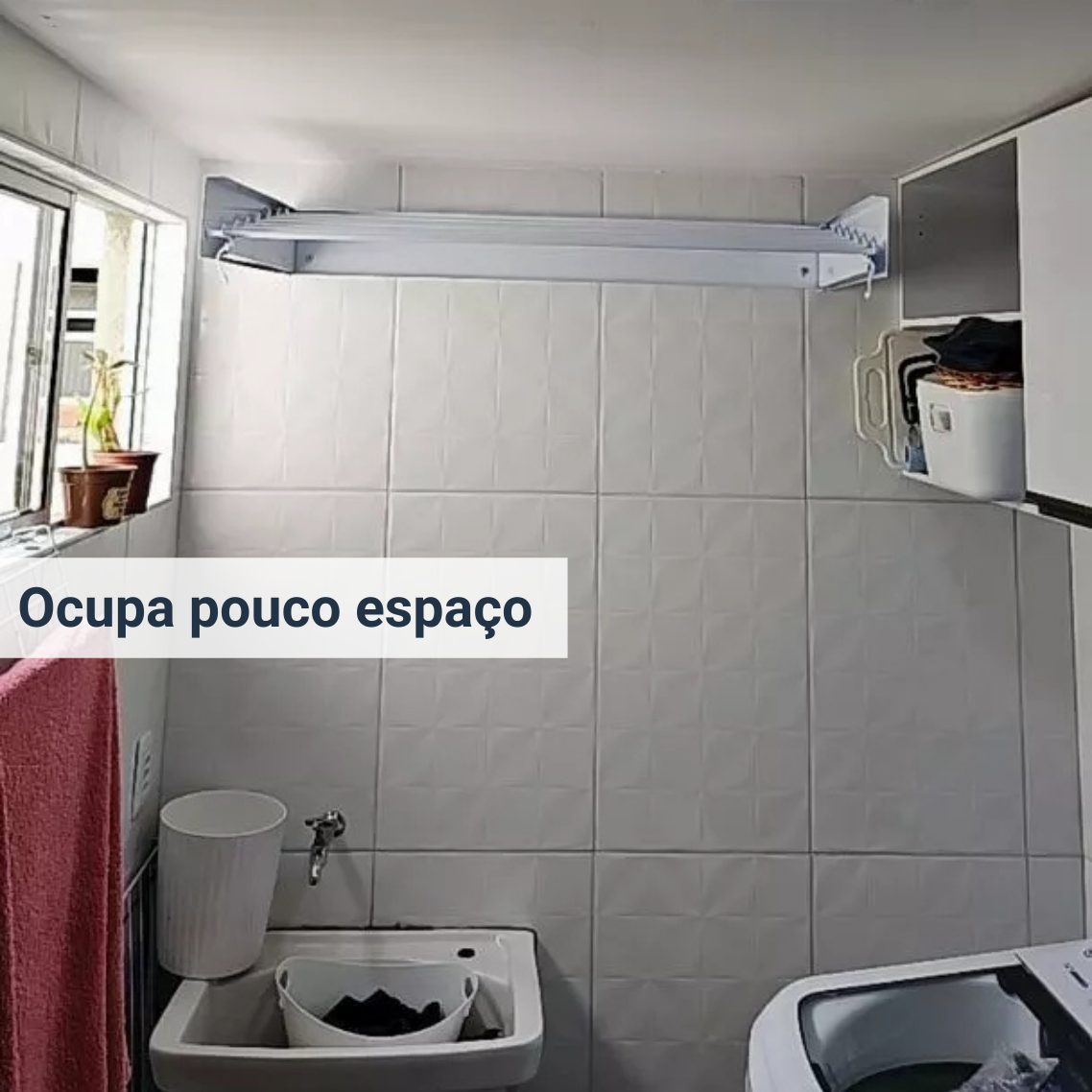 Varal Invisível Retrátil