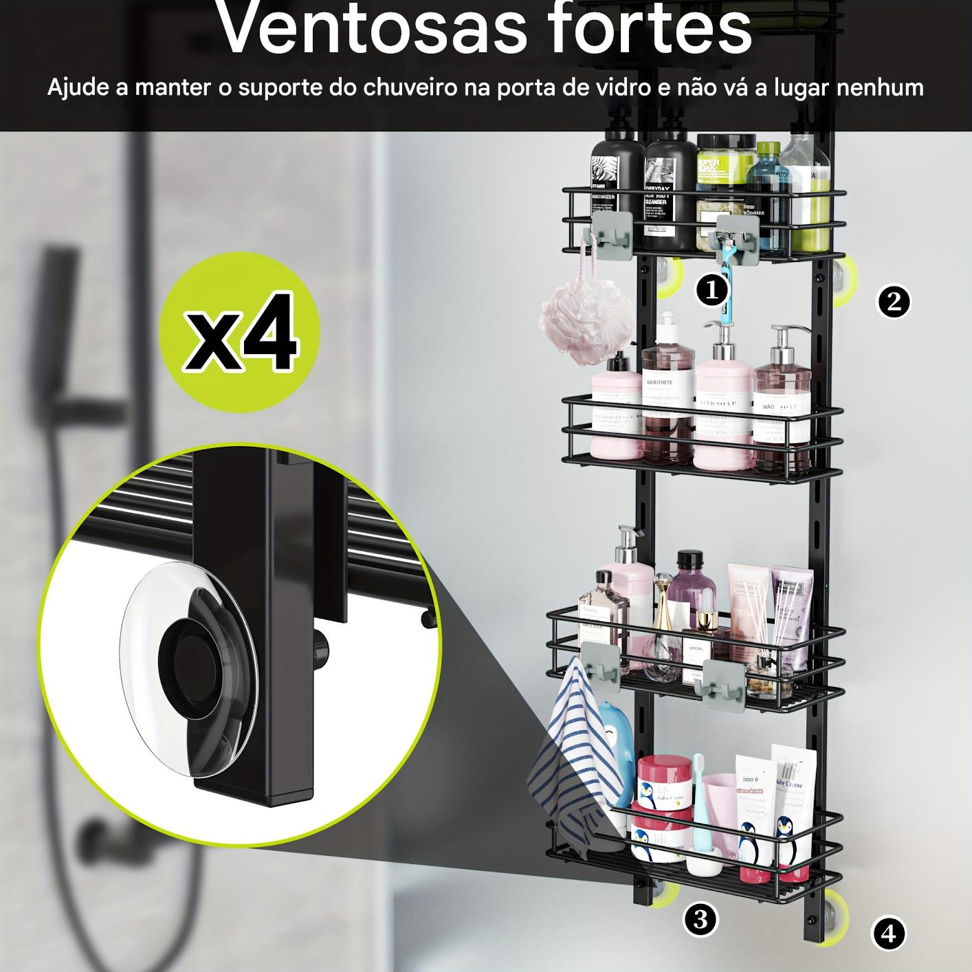 Prateleira de Banheiro de 5 Níveis Ajustáveis