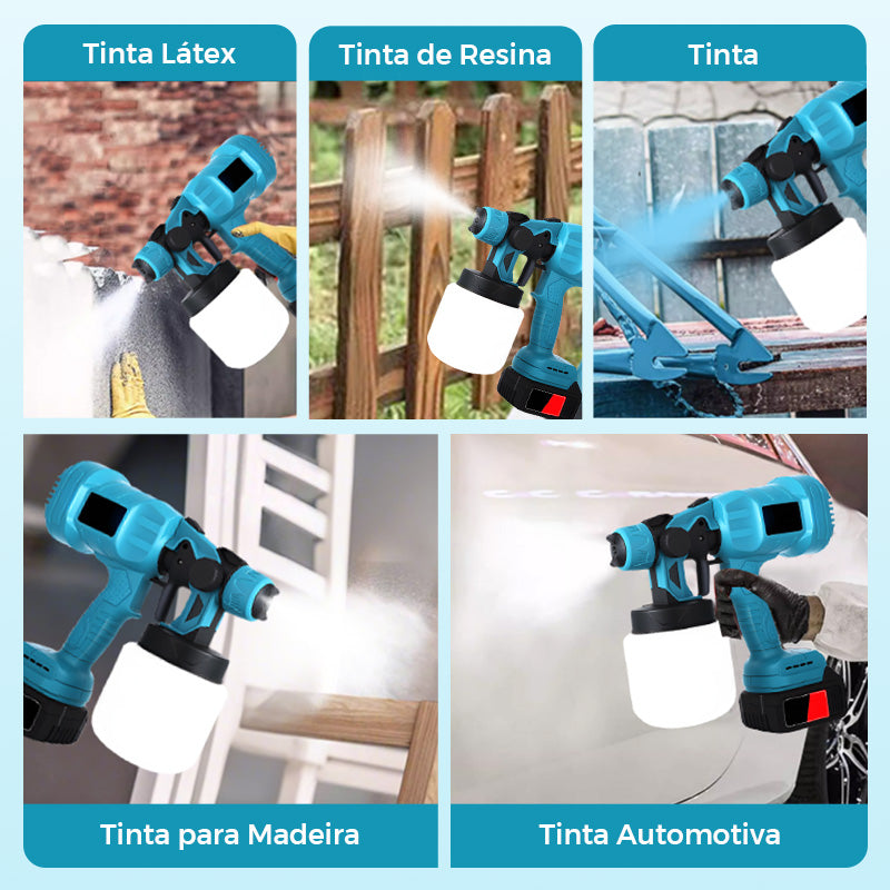 Pistola de Pintura Elétrica Sem Fio