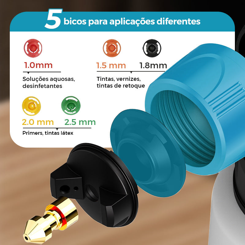Pistola de Pintura Elétrica Sem Fio