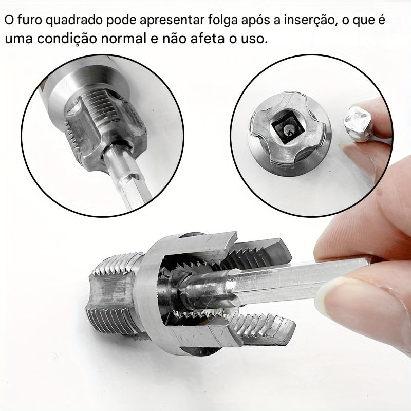Conjunto de 2 Peças para Rosquear Tubos