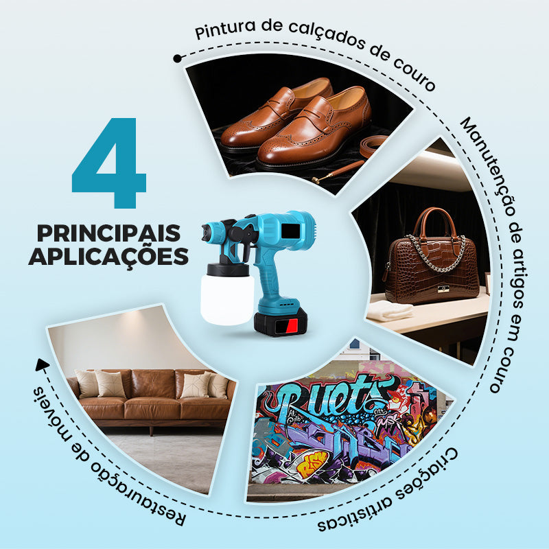 Pistola de Pintura Elétrica Sem Fio