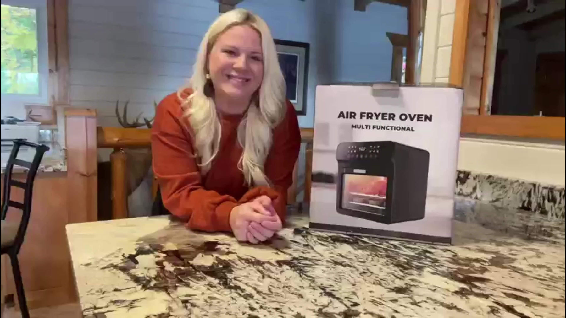 Bluebow Air Fryer 12L - Forno Afon-12l-bi 2 Em 1