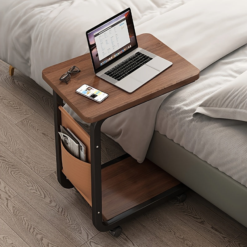 Mesa Lateral Elegante e Sofisticada com Rodas