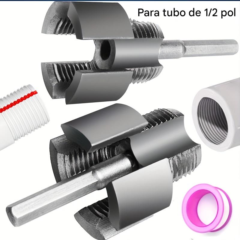 Conjunto de 2 Peças para Rosquear Tubos