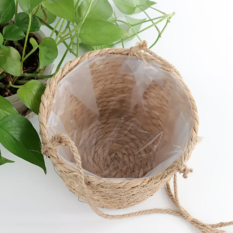 Cesto de Armazenamento para Plantas de Jardim Pendurado