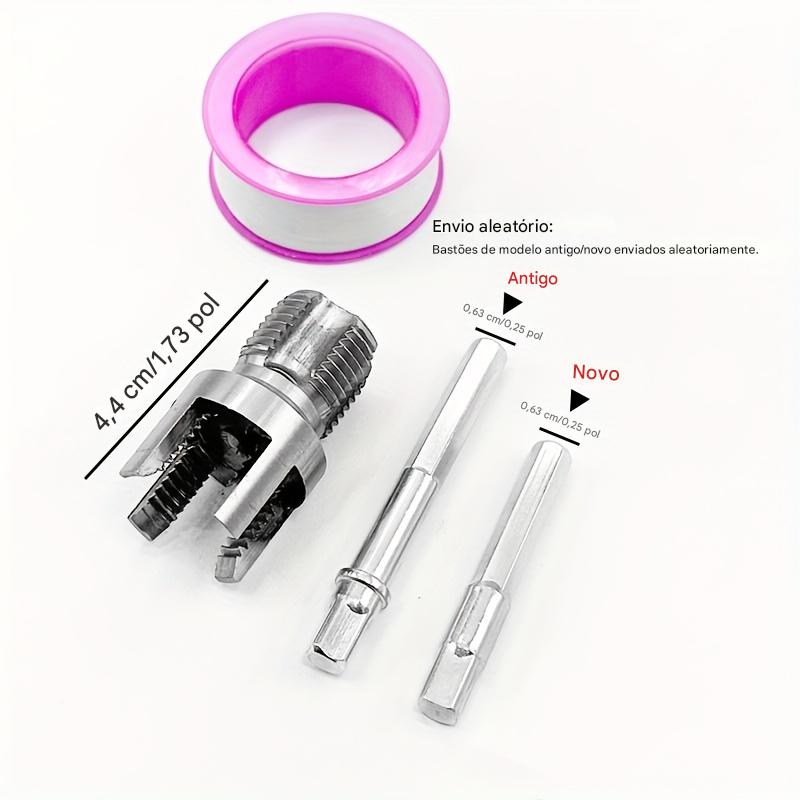 Conjunto de 2 Peças para Rosquear Tubos