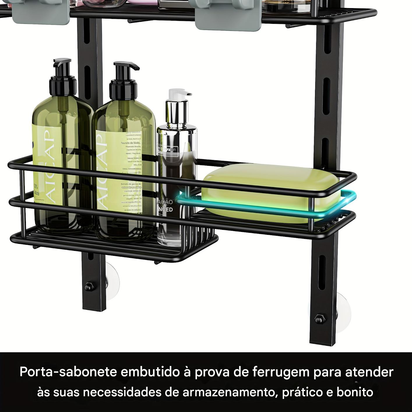 Prateleira de Banheiro de 5 Níveis Ajustáveis