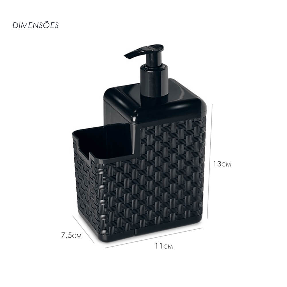 Dispenser 2 em 1 - Porta Detergente e Esponja