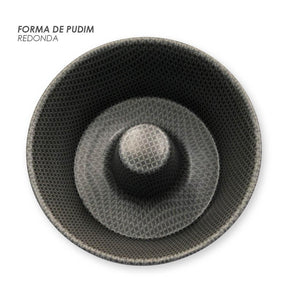 Forma de Pudim Antiaderente Redonda