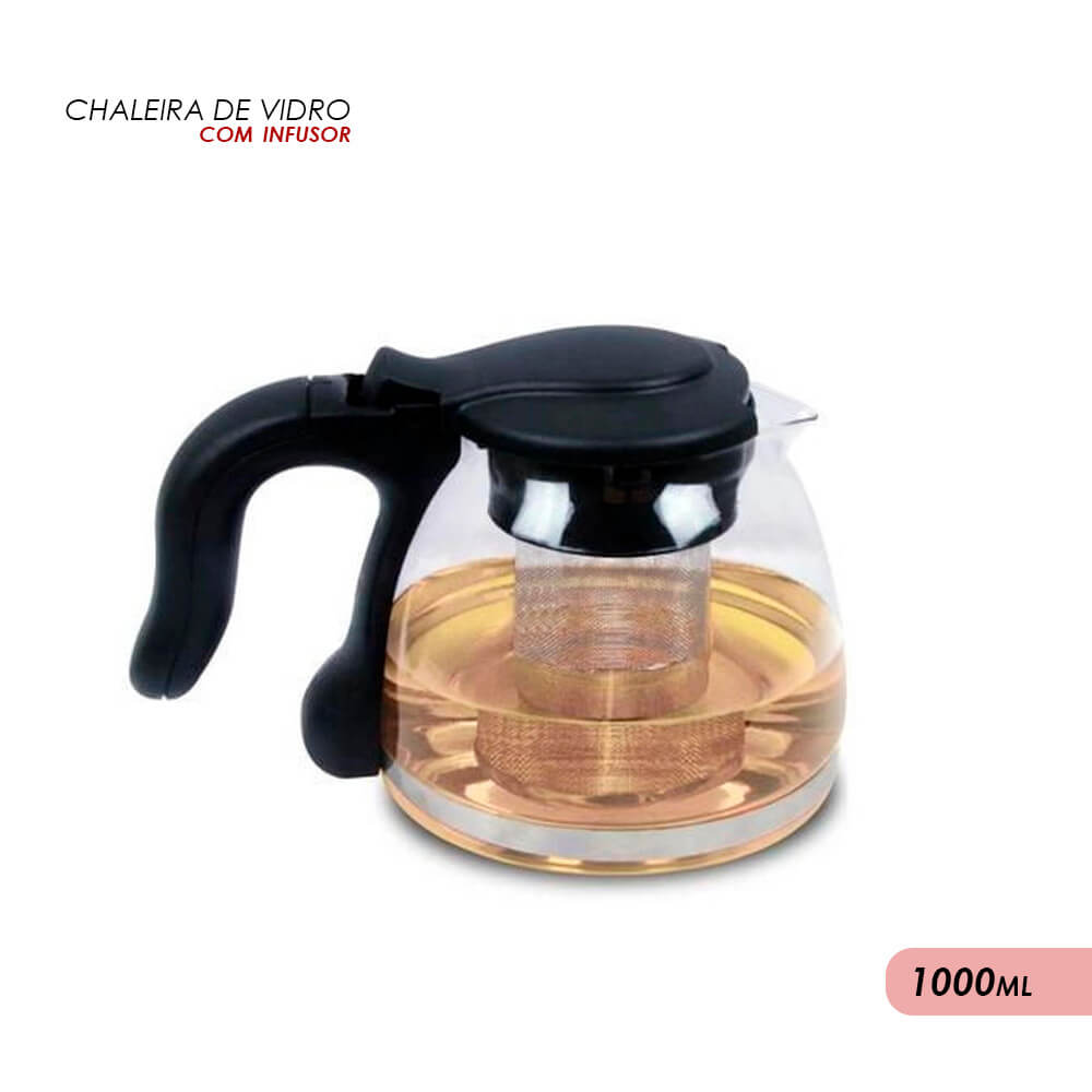 Bule de Vidro com Infusor de Chá