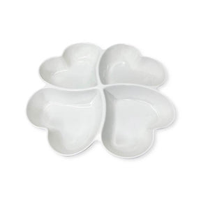 Petisqueira Coração 4 Divisórias - 27cm