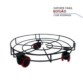 Suporte para Botijão de Gás com Rodinhas