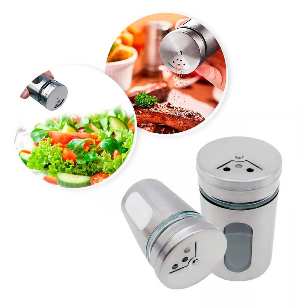 Saleiro Inox com Regulagem