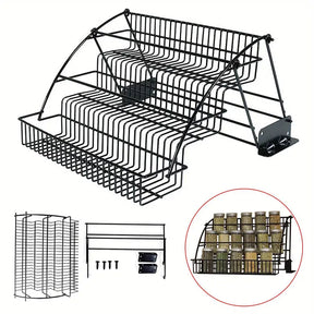 Organizador de Temperos Metálico Expansível com 3 Andares para Armários de Cozinha