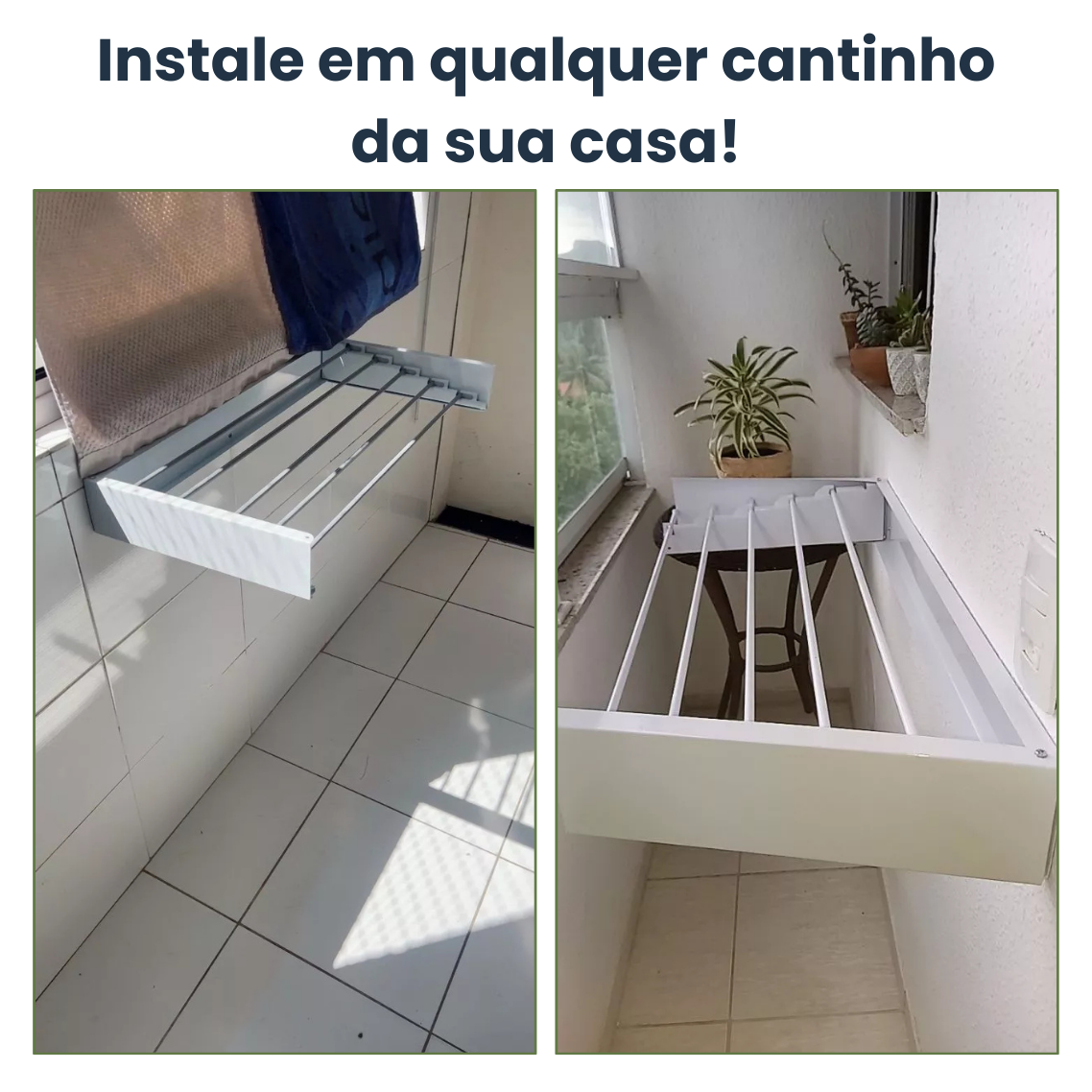 Varal Invisível Retrátil