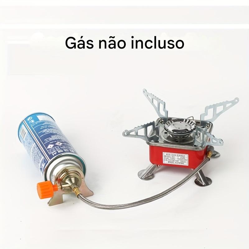 Fogão de Camping Portátil em Aço Inoxidável com Ignição Elétrica