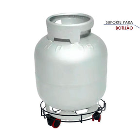 Suporte para Botijão de Gás com Rodinhas