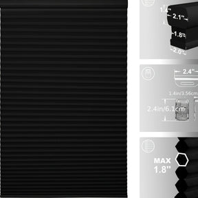 Persianas Automatica XIRUI Sem Fio - Cortinas Térmicas de Colmeia para Redução de Ruído
