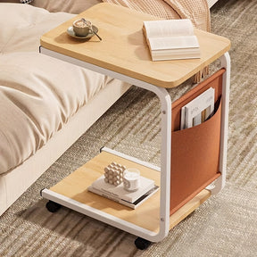 Mesa Lateral Elegante e Sofisticada com Rodas