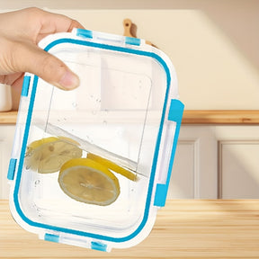 Conjunto Empilhável de 20 Recipientes para Alimentos em Vidro (10 Tampas + 10 Recipientes) - Preparação de Refeições e Despensa Multifuncional. com Tampas Herméticas, Seguro para Forno, Micro-ondas, Geladeira e Máquina de Lavar Louça. Design Durável que E