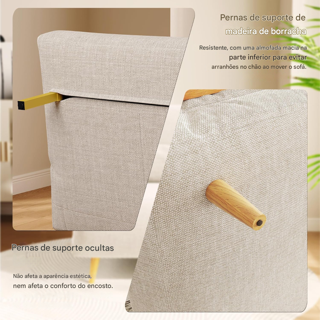 Sofá Cama Dobrável 3 em 1 - Estilo Cadeira Poltrona Reclinável e Cama