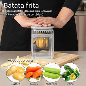 Cortador de batata frita 3 em 1