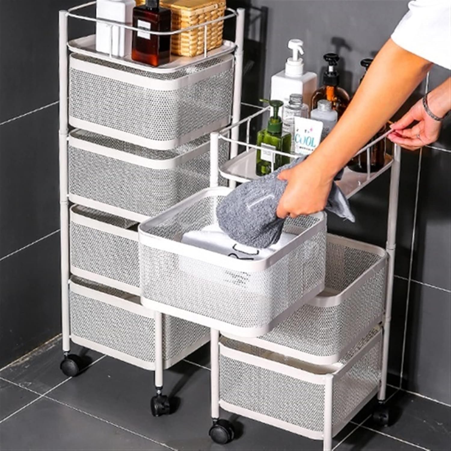Suporte giratório de armazenamento para cozinha multifuncional 360°