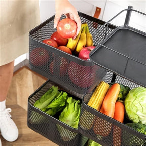 Suporte giratório de armazenamento para cozinha multifuncional 360°