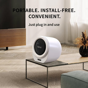 Morus Portable Compact Laundry Dryer for Apartments, 110V Electric With Stainless Steel Tub, 8 Automatic Modes, Child Lock, Fast Drying Without Installation, White