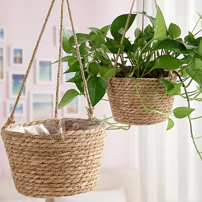 Cesto de Armazenamento para Plantas de Jardim Pendurado