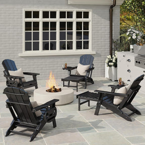 2 Cadeira Adirondack Dobrável Ajustável e Retrátil