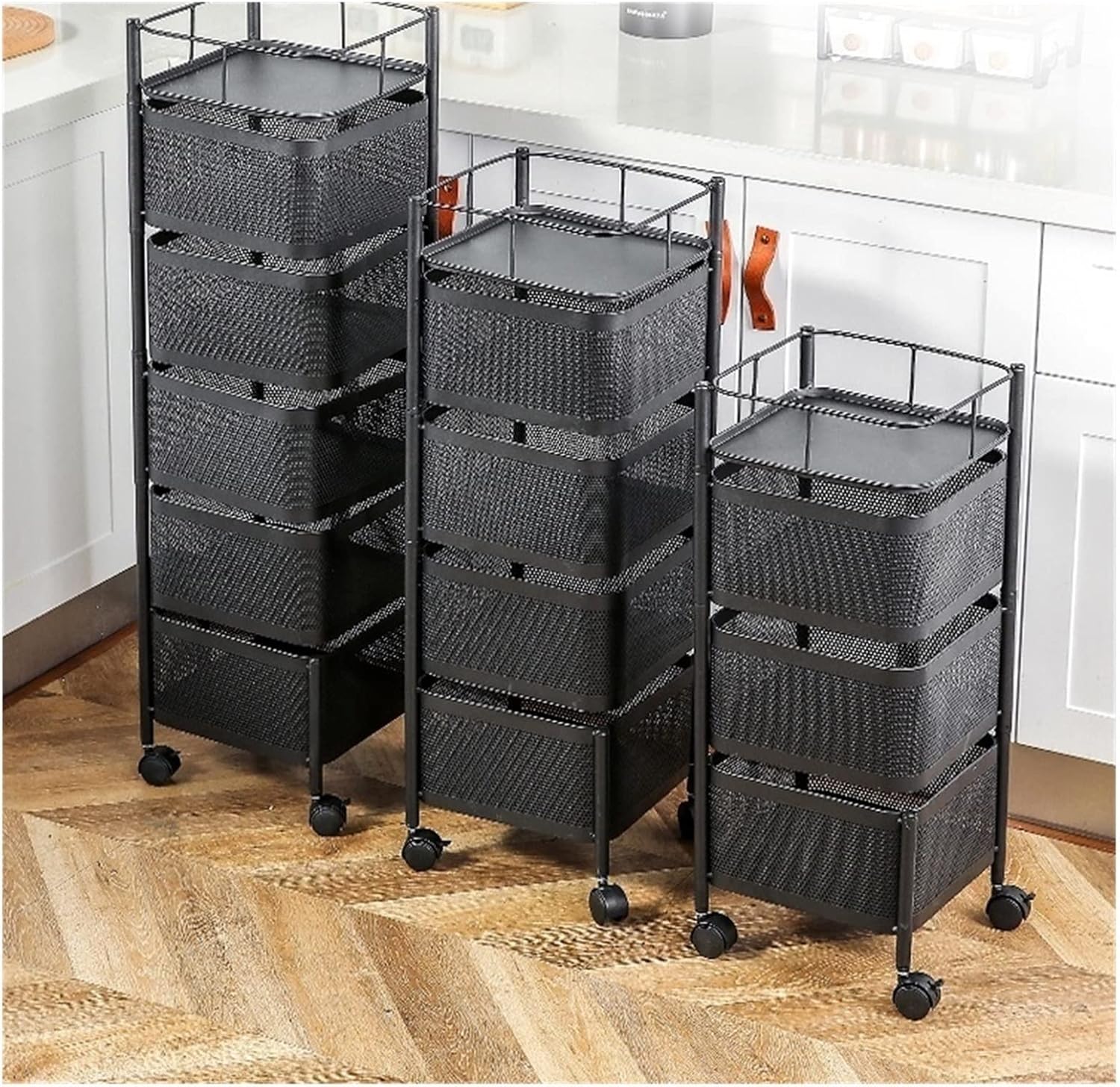Suporte giratório de armazenamento para cozinha multifuncional 360°