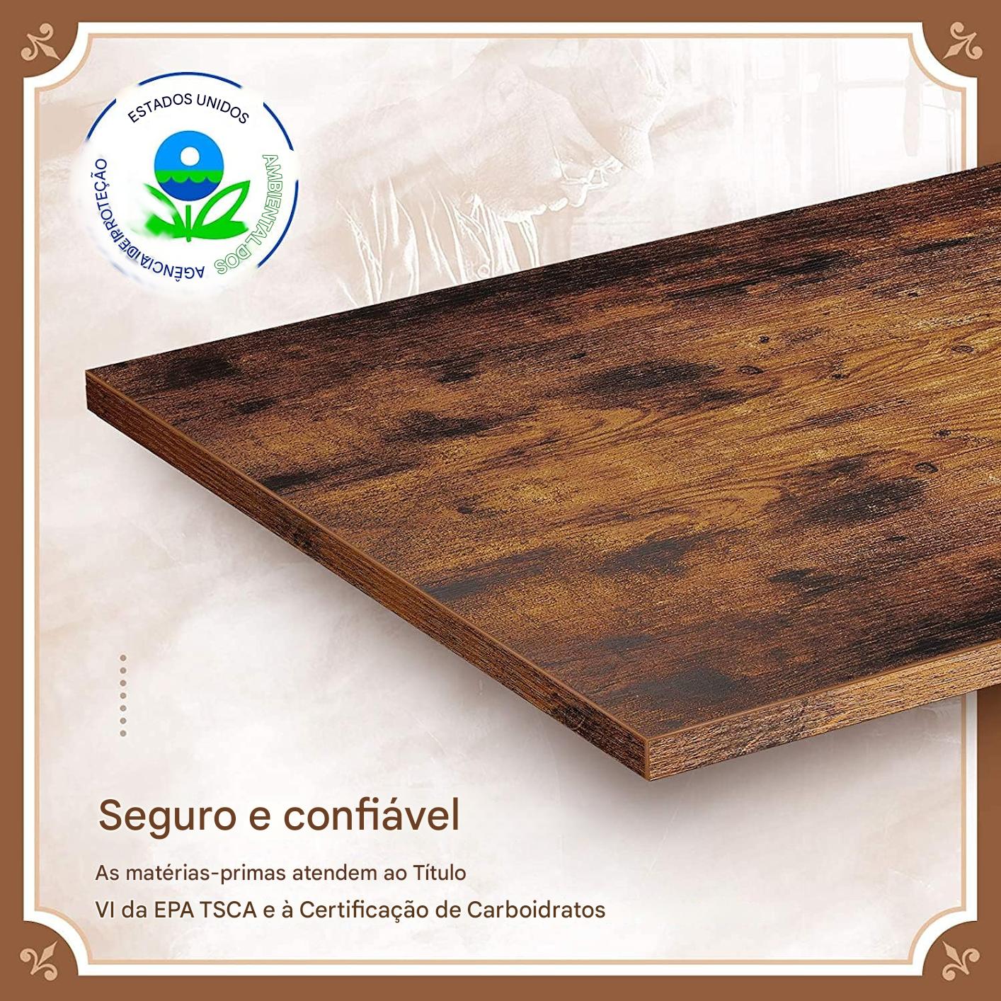Estante com Gaveta e Prateleira Rústica
