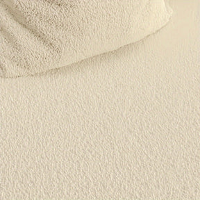 Sofá preguiçoso, poltrona de lazer com almofada, fácil de mover poltrona moderna de leitura de veludo teddy, sofá redondo de alta elasticidade, adequado para quarto, sala de lazer, hotel, sala de estar