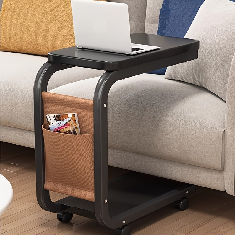 Mesa Lateral Elegante e Sofisticada com Rodas