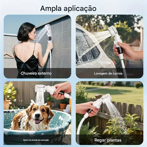 Chuveiro Elétrico Portátil para Acampamento ao Ar Livre