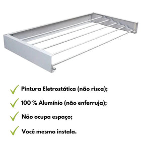 Varal Invisível Ratrátil + Brinde