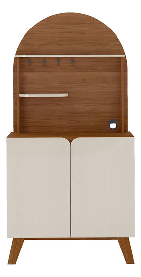 Balcão Para Café Artely Viena, 80 Cm, Cedro Off White