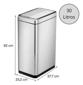 Lixeira Automática de 30 Litros – Tecnologia e Sofisticação para Seu Ambiente
