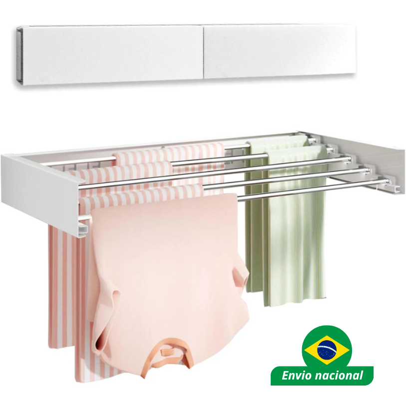 Varal Invisível Ratrátil + Frete Grátis