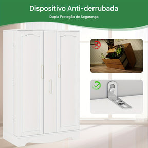 Armário de Despensa de 47 Polegadas com Gaveta