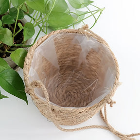 Cesto de Armazenamento para Plantas de Jardim Pendurado