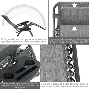 OrtoComfort© Max – Cadeira Dobrável Super Reforçada (150kg) + Brindes