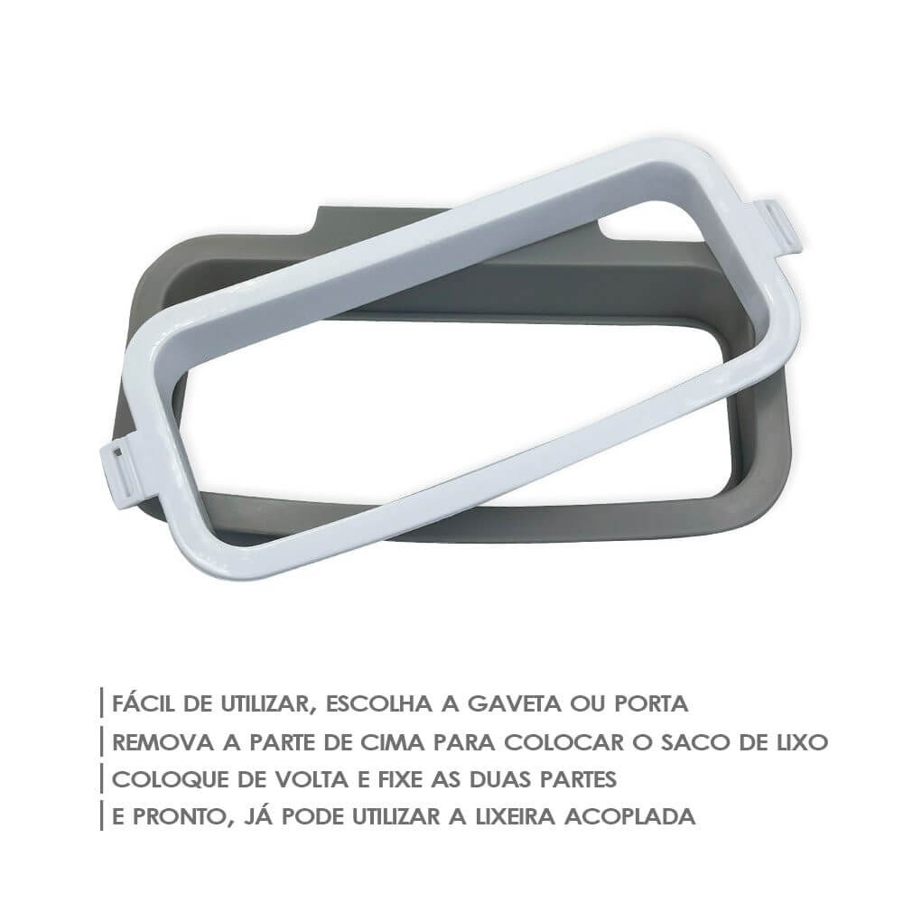 Lixeira Acoplável - Suporte de Saco de Lixo