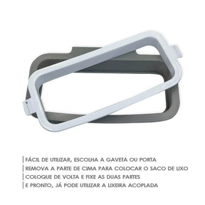 Lixeira Acoplável - Suporte de Saco de Lixo