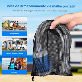 Chuveiro Elétrico Portátil para Acampamento ao Ar Livre