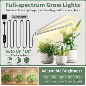 Suporte de Plantas Metálico de 8 Andares com Luz de Cultivo, Suporte Curvo de 65" de Altura para Exibição de Flores para Plantas de Interior, Decorações - Ideal para Sala de Estar, Varanda, Presente para Amantes de Plantas
