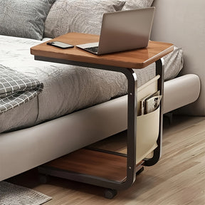 Mesa Lateral Elegante e Sofisticada com Rodas