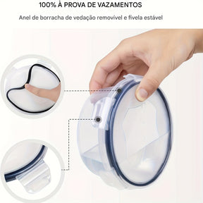 48 Peças de Caixas para Conservação (24 Tampa + 24 Recipientes), Reutilizáveis, Impermeáveis, Uso em Micro-ondas e Lava-louças, Ideal para Frutas, Legumes, Grãos de Café Seco, Açúcar, Restaurante, Cozinha, Transporte de Alimentos - Tubs